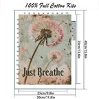 MYBISYMQQ Stamping Cross Stitch Kit Just Breathe, Counting Cross Stitch Kit - Image 2
