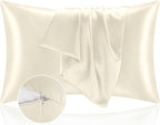BEDELITE Satin Pillowcase with Zipper, Super Soft and Cooling Similar to Silk by BEDELITE