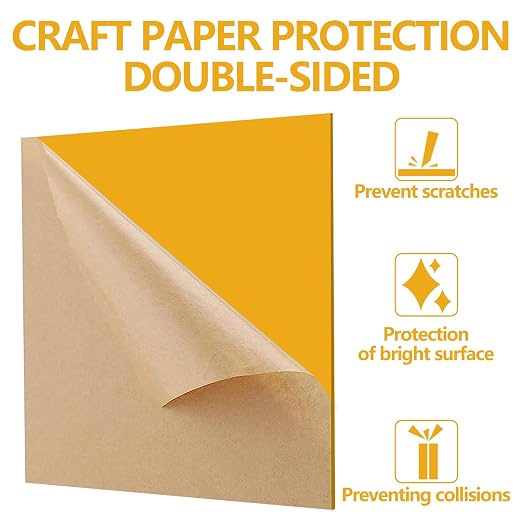 3 Pcs Deep Yellow 12 x 12 x 1/8 Inch Acrylic Sheets | Laser Cutting Plastic - Image 2