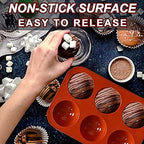 Lerykin 6 Holes Medium Semi Sphere Silicone Molds, 3 Packs Half Sphere Silicone - Image 2
