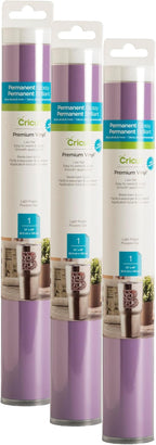 Cricut Premium Permanent Vinyl, Light Purple | 3-Pack of 4ft Rolls by Cricut