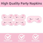 40Pcs Spa Party Decorations Sleepover Plates and Napkins Set - Image 4
