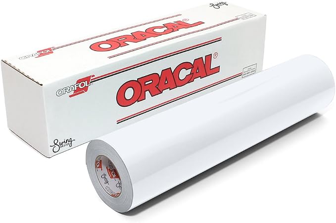 ORACAL 12 Inch x 10ft Roll of Matte 651 Permanent Adhesive-Backed Vinyl by Orafol