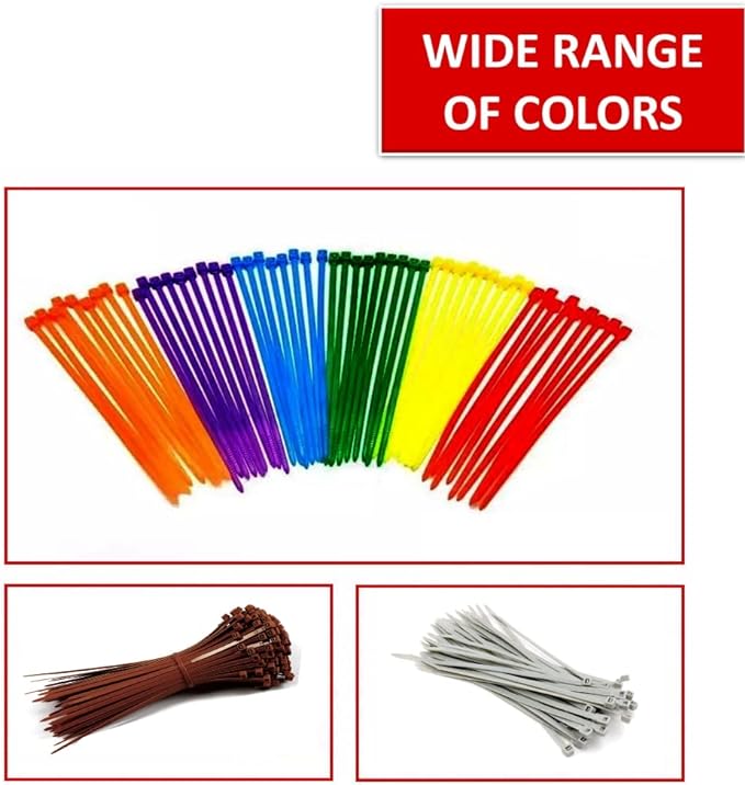 Kable Kontrol Purple Zip Ties 8 Inch 100 Pcs, 50 Lbs Tensile Strength, - Image 5