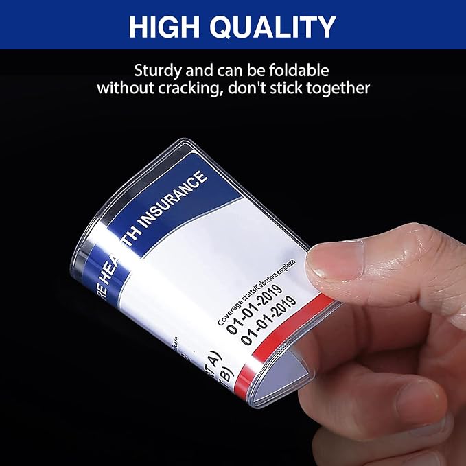 Fabmaker New Medicare Card Protector, 6 Pack Plastic Card Holder - Image 3