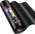 12" x 10ft Heat Transfer Vinyl HTV Rolls Black, Sooez HTV Vinyl by Sooez