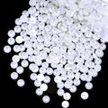 qiipii 110PCS 12mm Pure White Round Half Round Pearls by qiipii
