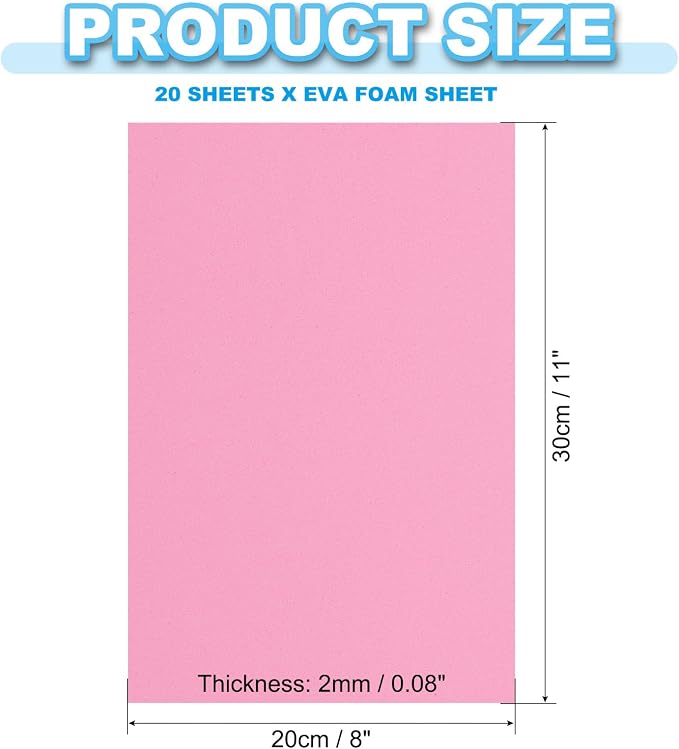PATIKIL 20 Pack EVA Foam Sheets - Image 2