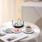 6 Pcs Cocktail Diamond Painting Coasters Kits - Image 5