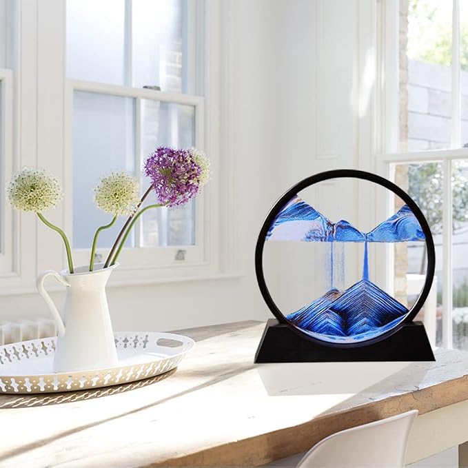 Wai Danie Moving Sand Art Picture 3D Hourglass Deep Sea Sandscape Liquid Motion - Image 7