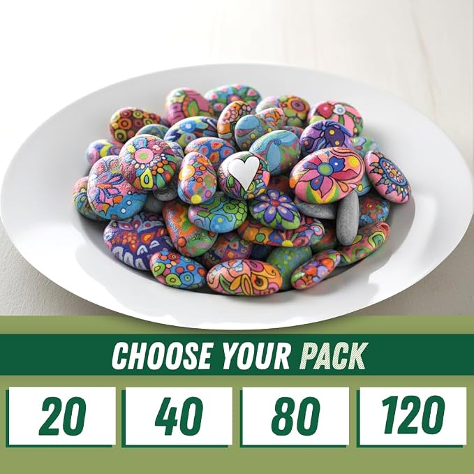PGN 20 Large River Rocks for Painting - Image 3