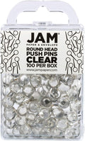 JAM PAPER Colorful Push Pins by JAMPaper