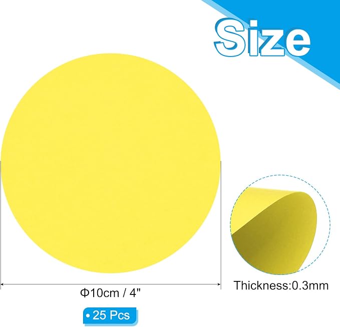 PATIKIL 4inch Circle Card Stock - Image 2