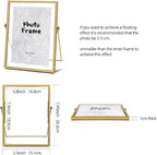 AceList Metal Picture Frames, 5 x 7, Assortment Variety | Ornate clear-pane - Image 2