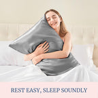 BEDELITE Satin Pillowcase for Hair and Skin, Super Soft and Cooling Similar to - Image 5