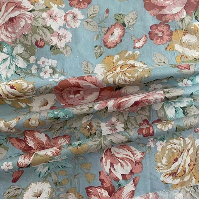Light Weight Natural Cotton Fabric by The Yard DIY Making Supplies Quilting by LMAEZNER