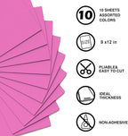 MEARCOOH Pink Foam Sheets Crafts 9x12 Inch 2mm Eva Color Craft Foam Paper - Image 2