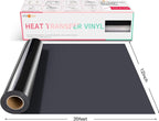 HTVRONT Heat Transfer Vinyl Black HTV Vinyl Rolls - Image 7