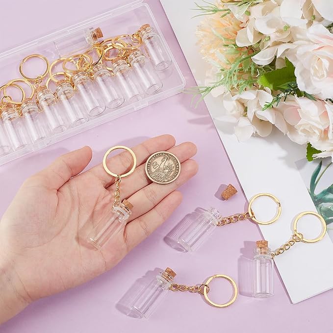 UNICRAFTALE 15Pcs Mini Glass Bottles 3ml Glass Vials - Image 3