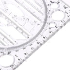 2 Pcs Multifunctional Drawing Ruler, Angle and Circle Maker Drawing Geometric - Image 5