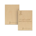 12 mm Baltic Birch Plywood 1/2 x 5 x 7 Inch, Box of 2 B/BB Grade Craft Wood by Woodpeckers