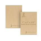 12 mm Baltic Birch Plywood 1/2 x 5 x 7 Inch, Box of 2 B/BB Grade Craft Wood by Woodpeckers