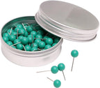 Tupalizy 100PCS 1/4 Inch Small Round Head Map Tacks Pins - Image 2