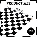 Black White Checkered Bulletin Board Paper Roll Black Plaid Bulletin Board - Image 2