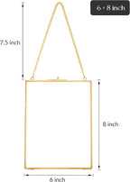 REDHUGO Hanging Pressed Flower Frames, Double Glass Floating Picture Frame - Image 6