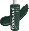 Fabricoat Dark Green Fabric Upholstery Paint & Dye | 250ml / 8.5 fl oz | Dark by Fabricoat