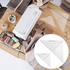 INFUNLY 2pcs Boxed Corner Template Half-Square Triangles 2 Size Acrylic Cutting - Image 4