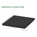 8Pcs Black EVA Foam Pad 4in x 4in x 1/4in High Density Closed Cell Foam Sheet - Image 2