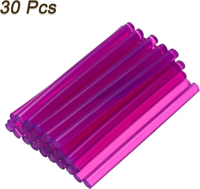uxcell 30pcs 7mm x 100mm Mini Hot Glue Sticks - Image 3