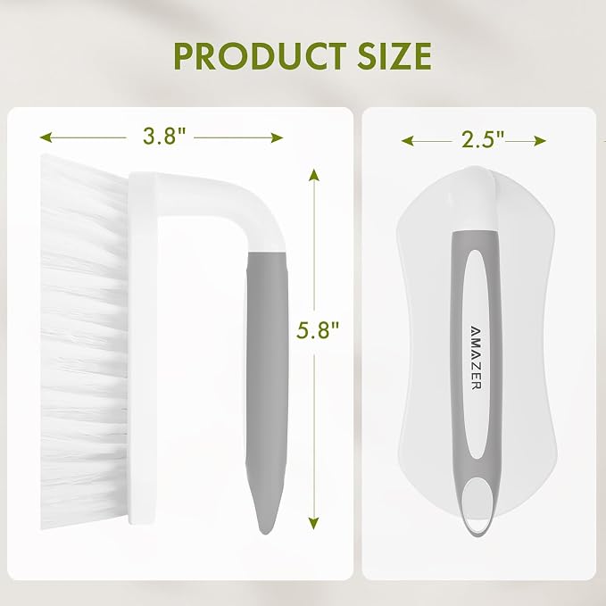 Amazer Scrub Brush for Cleaning Comfort Grip Shower Scrubber Flexible Stiff - Image 2