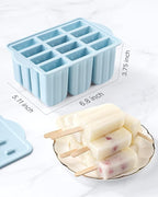 Popsicles Molds, MEETRUE 12 Pieces Silicone Popsicle Molds Easy-Release - Image 5