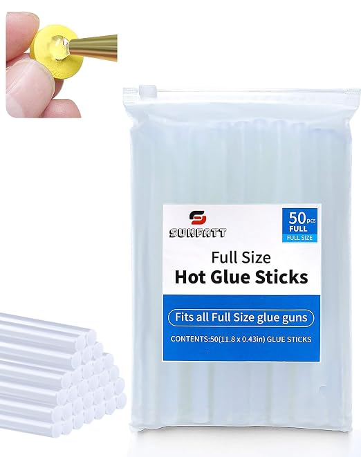 Full Size Hot Glue Sticks, 11.8" x 0.43" Clear Glue Gun Sticks | Perfect by SUNFATT