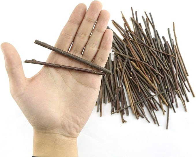 TKOnline 100Pcs Craft Sticks, 10cm 0.1-0.2 Inch in Diameter Wood Log Sticks - Image 4