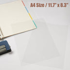 10-Pack A4 Colored PVC Flexible Plastic Sheets, 0.3mm Semi-Transparent Film - Image 2