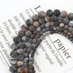 6mm Matte Crazy Lace Agate Bead, 15-Inch Matte Round Loose Stone Beads - Image 5