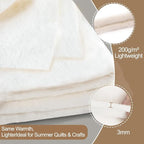 Natural Cotton Batting for Quilting Sewing Crafting & DIY Projects, Batting for - Image 2