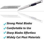 9mm Snap Off Utility Knife 3 Pack High Hardness Retractable Box Cutters - Image 4