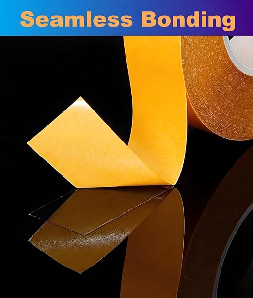 Ultra-Thin Double Sided Adhesive Tape 1.5Inch x 66Ft Transparent Sticky Tape - Image 4