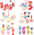 BananMelonBM 50 Pack Kids Little Dollhouse Furniture Toys House Big Dreams by BananMelonBM