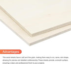 MECCANIXITY 3pcs Basswood Sheets 8 x 11.7 x 3/16 Inch Unfinished Wood Boards - Image 4