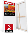 ESRICH Long Canvas for Painting 24x48 Inch, Primed Acid-Free Cotton Rectangular by ESRICH