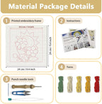 Doodlream Flowers and Sun DIY Punch Needle Embroidery Kit - Image 2