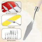 Pallet Knife for Acrylic Paint, 7 Pieces Palette Knife Set Stainless Steel - Image 3