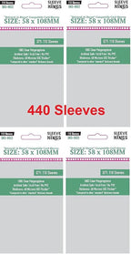 Sleeve Kings Betrayal At House Compatible Sleeves 58 X 108 mm by SleeveKings