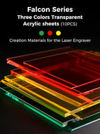 Creality Three Colors Transparent Acrylic Sheets 1/8" Thick - Image 2