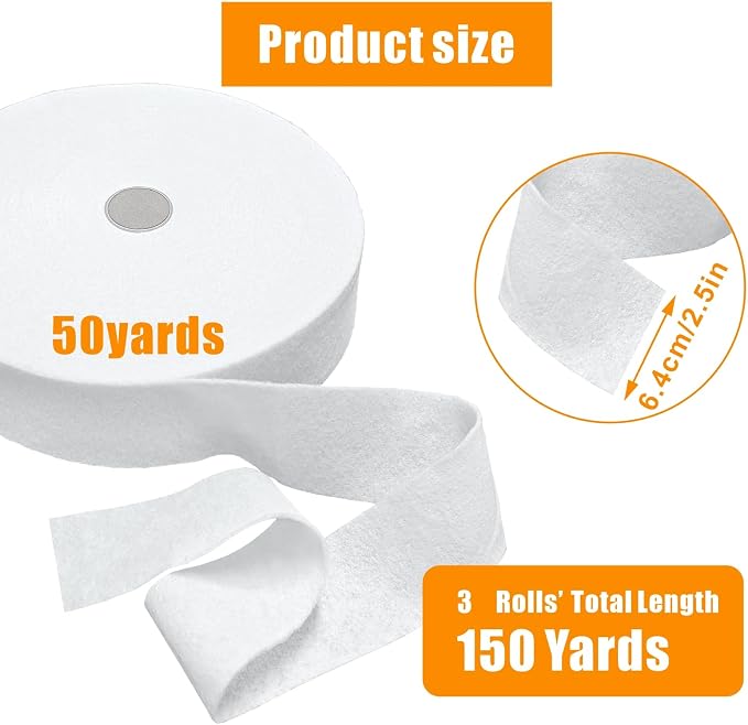 3 Rolls Jelly Roll Batting Strips - Image 2